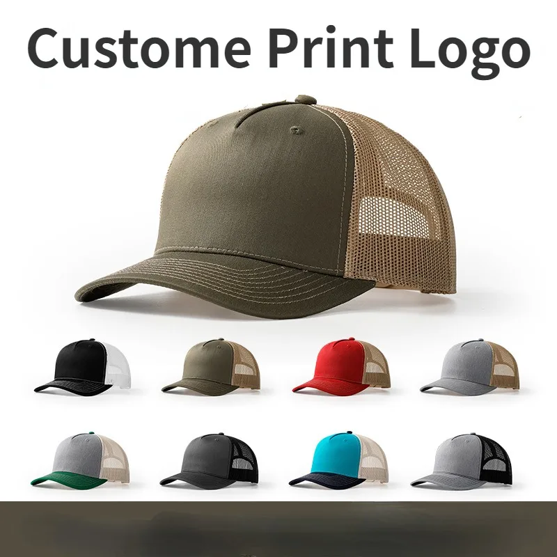 Trucker Cap Mesh - 2024 Printed Logo Micro-curved Brim Mesh