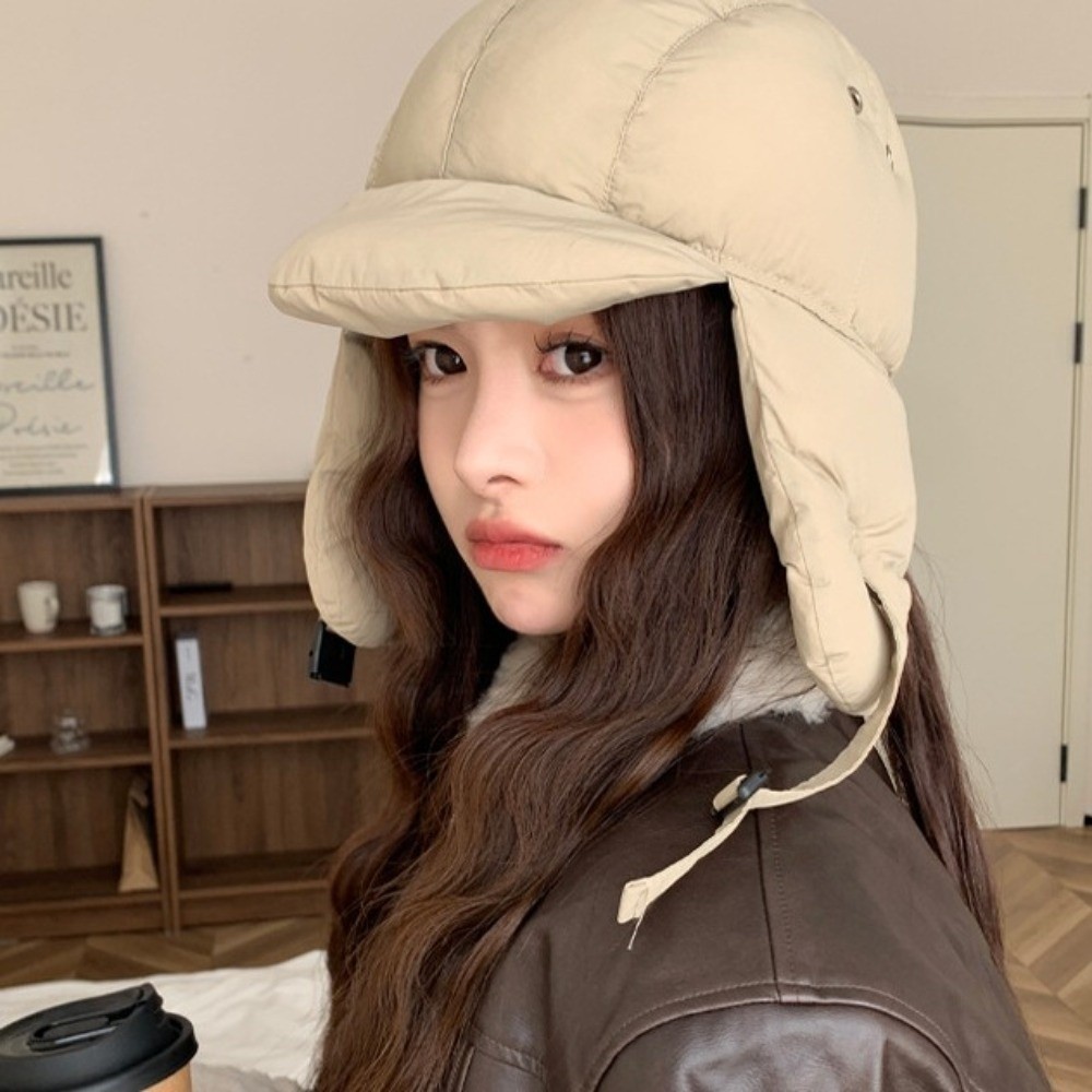 Solid Color Padded Bomber Hats - Winter Trapper Hat ulasan dan harga