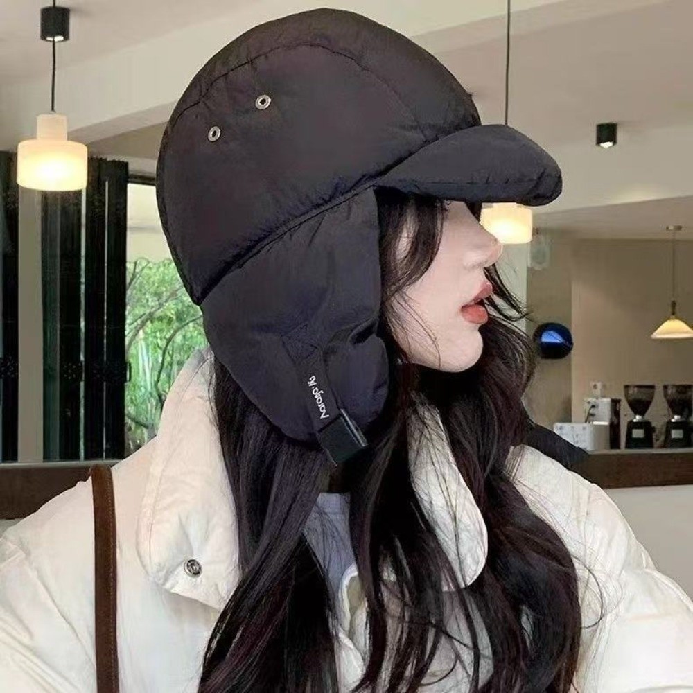Solid Color Padded Bomber Hats - Winter Trapper Hat ulasan dan harga