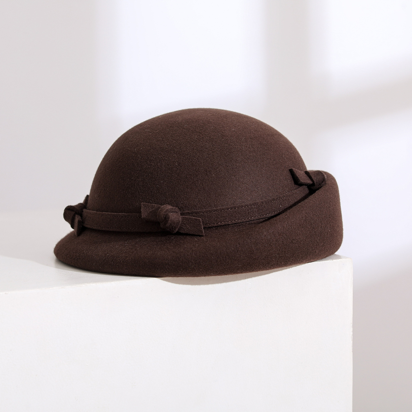 Elegant Vintage Side Bow 100%  - Beret French Wool ulasan dan harga