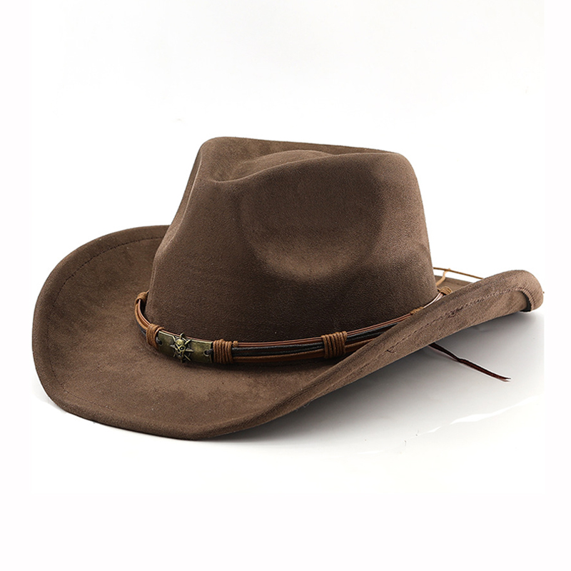 Suede Western Cowboy Hat For M - Cowboy Hat Straw ulasan dan harga