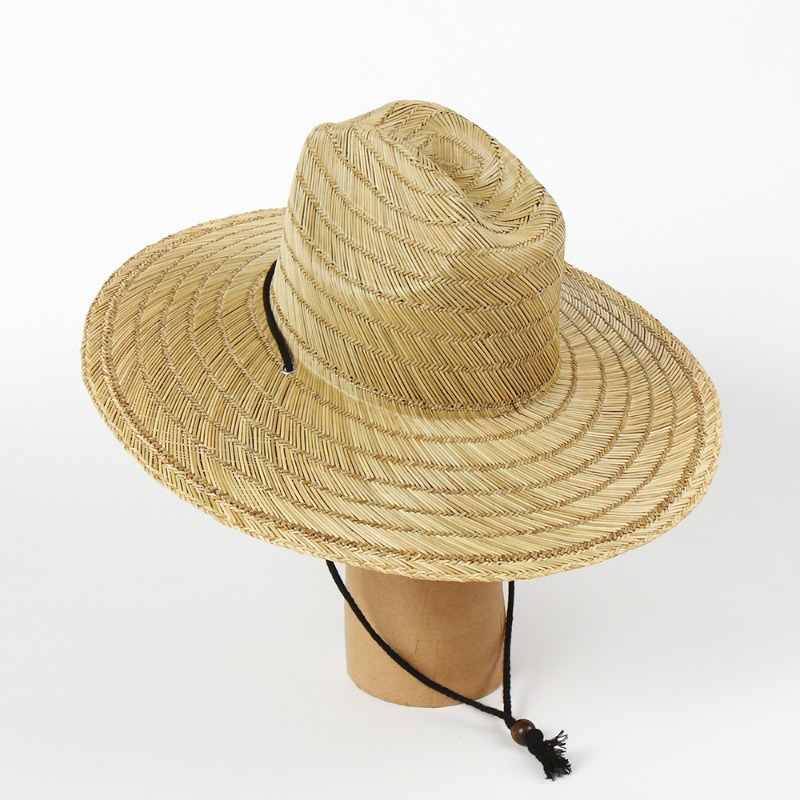 Wide Brim Tie Cowboy Straw Hat - Cowboy Hat Straw ulasan dan harga