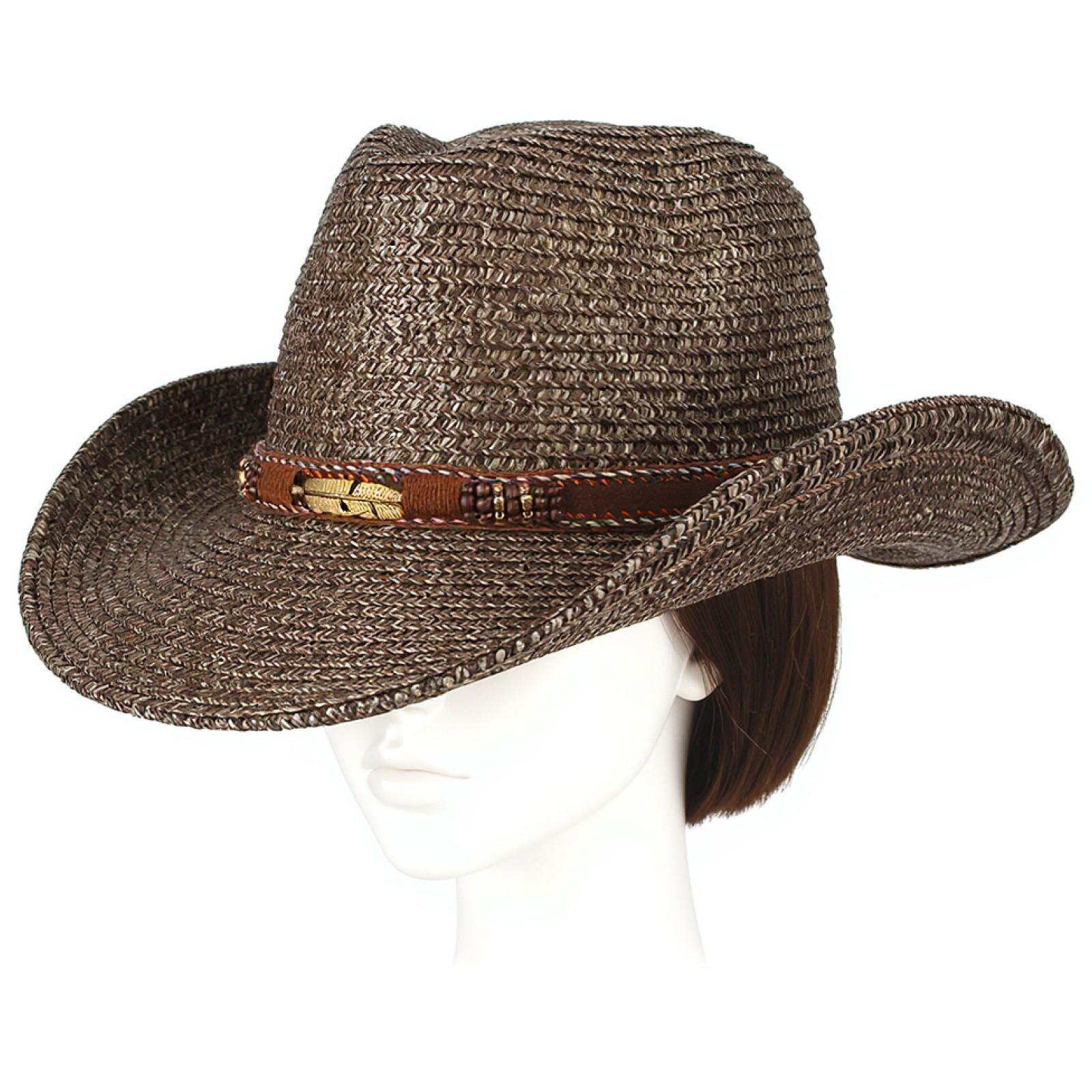 Unisex Mens Womens Sun Hat Wid - Cowboy Hat Straw ulasan dan harga