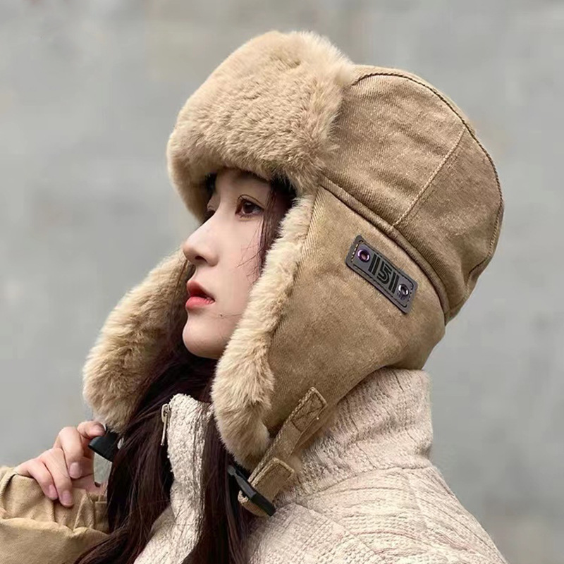 Winter Men's women's cotton ha - Winter Trapper Hat ulasan dan harga