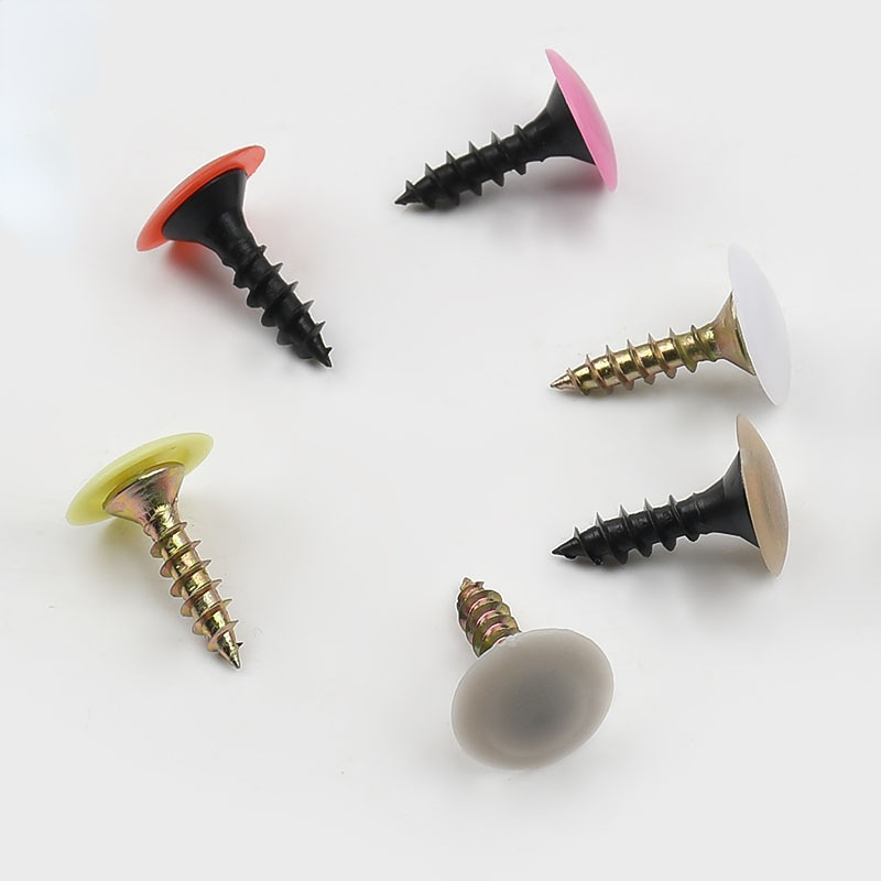 100/500/1000pcs Plastic Screw  - Snapback Hat Flat ulasan dan harga