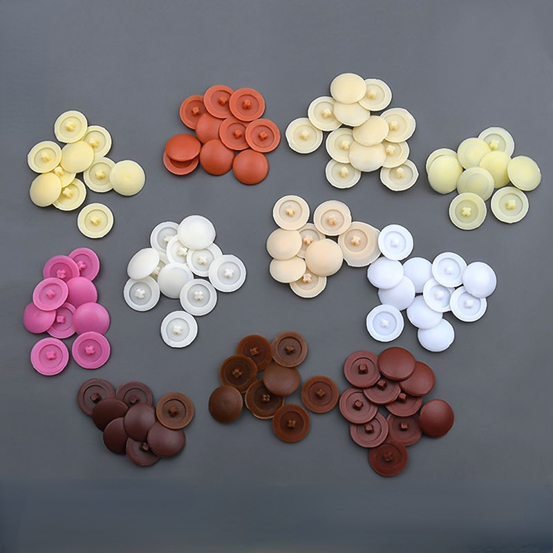 100/500/1000pcs Plastic Screw  - Snapback Hat Flat ulasan dan harga
