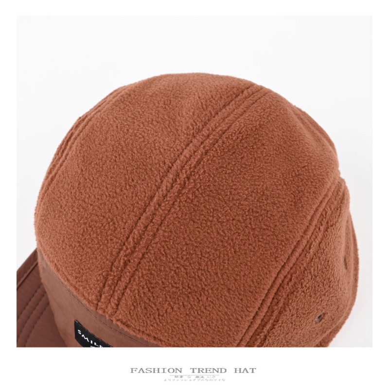 Men Women Fleece 5‑Panel Camp  - Corduroy Cap 5 Panel ulasan dan harga