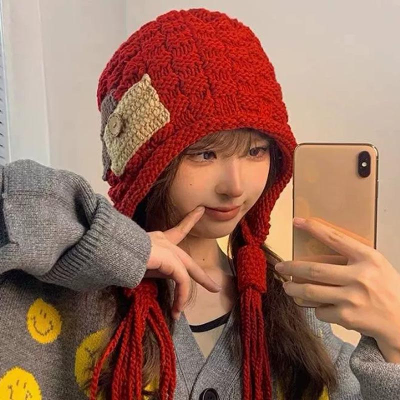 Ear-Flap Balaclava Hat Women W - Winter Trapper Hat ulasan dan harga