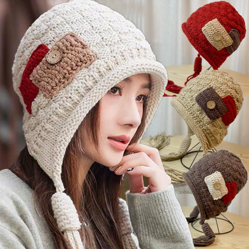 Ear-Flap Balaclava Hat Women W - Winter Trapper Hat ulasan dan harga