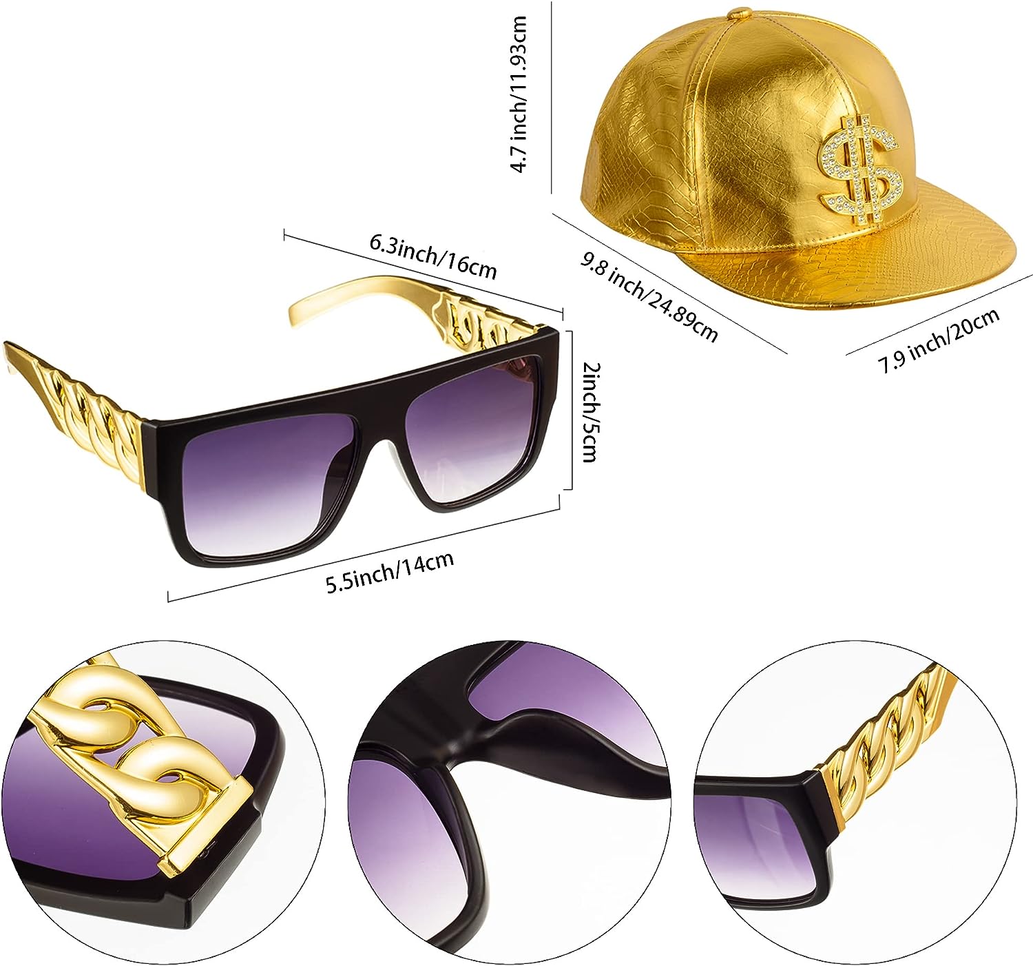 PESENAR 80s 90sHip Hop Costume - Snapback Hat Flat ulasan dan harga
